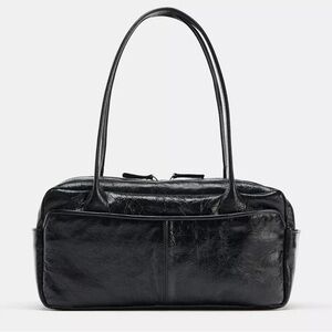 Zara Leather Bowling Bag